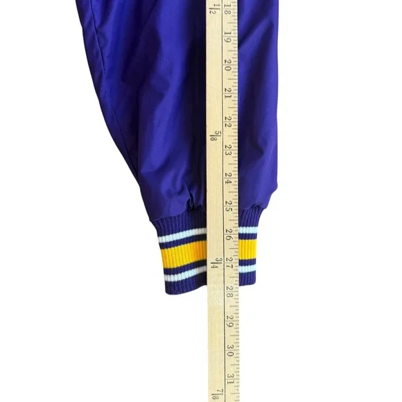 Mens Minnesota Vikings NFL Zip Up Hoodie‎ Jacket Purple Gray XL Reversible